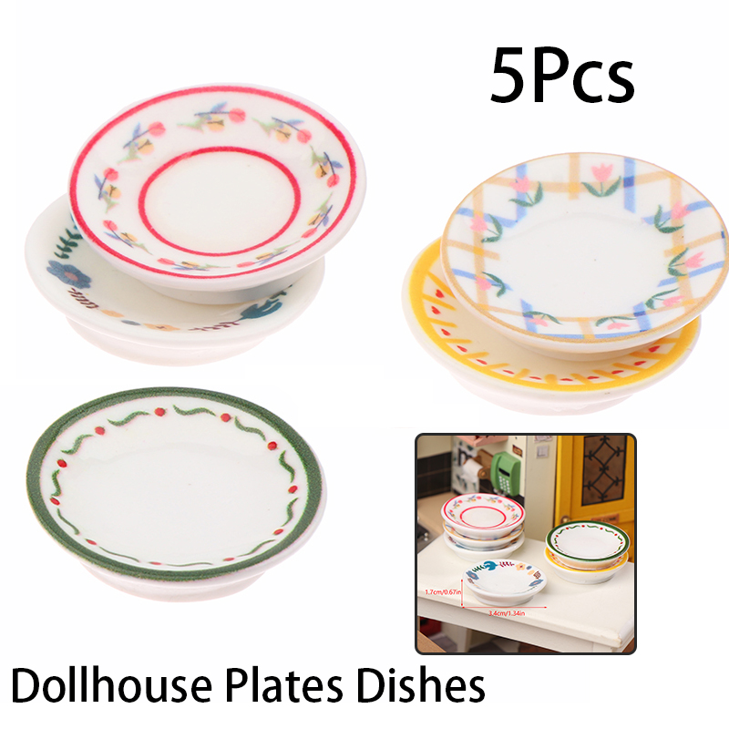 Kitchen Gadgets Best - 5 adet 1/12 Dollhouse Mini Tabaklar