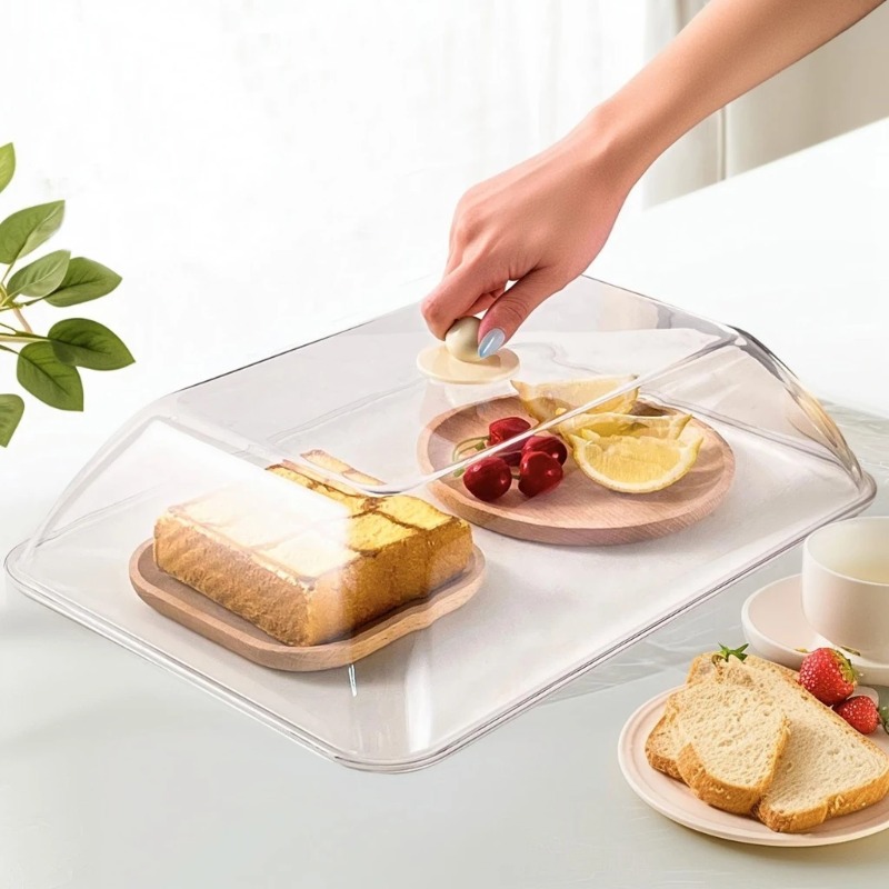 Kitchen Gadgets Best - WORTHBUY Yeniden Kullanılabilir Plastik Yemek Örtüsü