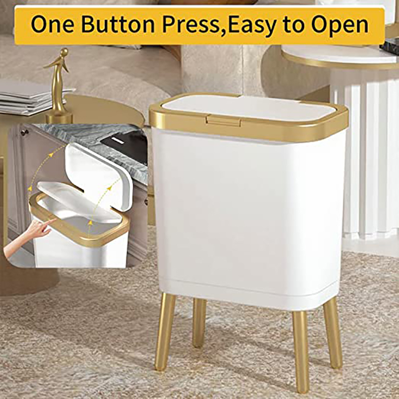 Kitchen Gadgets Luxury - Lüks Büyük Kapasiteli Çöp Kovası Altın