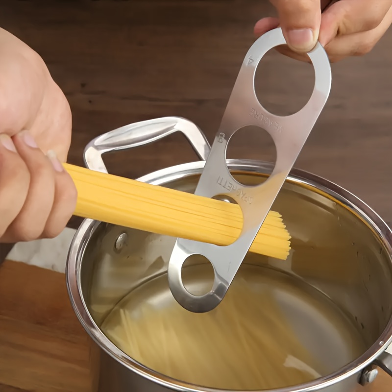 Pasta Measuring Tool - Paslanmaz Çelik 4 Delikli Makarna Ölçme