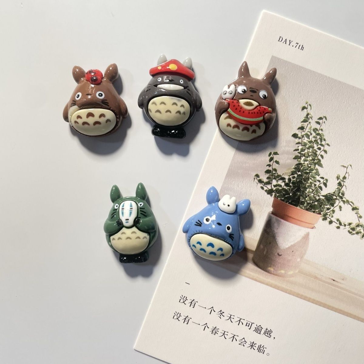 Kitchen Gadgets Best - Totoro Anime Reçine Buzdolabı Magneti Sevimli
