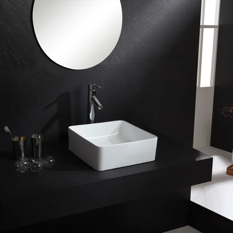Kare Beyaz Banyo Tezgahı Lavab - Kitchen Gadgets Luxury incelemesi ve fiyatı